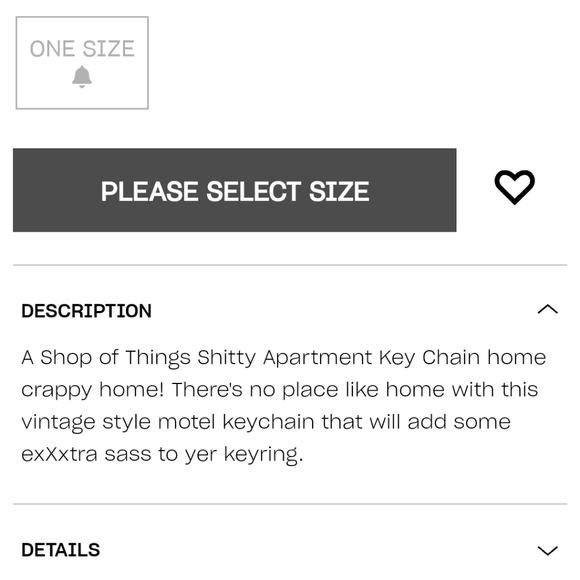 A SHOP OF THINGS - Shitty Apartment Keychain (in Pink) - Picture 6 of 9